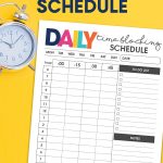 The free printable and simple Daily Time Blocking Schedule is the perfect way to get what seems like your never ending list of tasks complete.