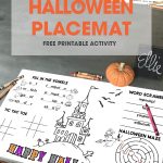 Make Halloween even more fun for the kids...at mealtime use the free printable Halloween Placemat so the kids have lots of fun activities to work on.