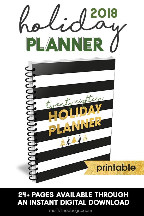 The 2018 Printable Holiday Planner is the perfect Thanksgiving & Christmas Organizer. It includes holiday checklists, guides for menu planning, budgeting, gift buying & much, much more. Click to see the more than 20+ pages included in this year's must-have planner. #holidayplanner #holidayorganizer #holidayplannerprintables #christmasplanner