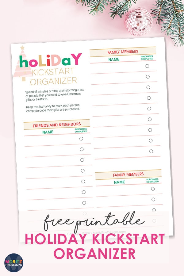 It is possible to be organized during the Christmas season with the free printable Holiday Kickstart Organizer! It's a must-have guide!