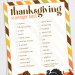 Keep the kids occupied during your Thanksgiving gathering with this fun free printable Thanksgiving Scavenger Hunt activity for kids.