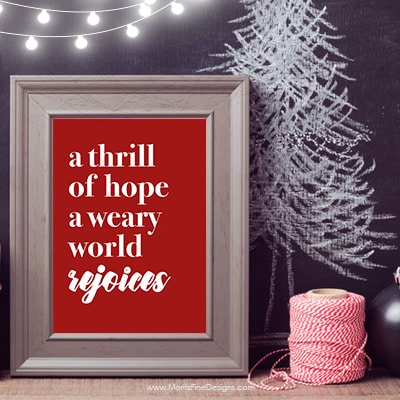 Quickly and easily add Magnolia style home decor to your house for Christmas with this adorable Christmas Printable Free Sign.