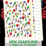 Your kids will have a blast with this fun free printable New Year's Eve I Spy Activity. It's the perfect game for in the car, at a party or at home!