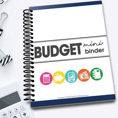 Are your finances out of control? It's time to get your budget in tip-top shape! Use the free printable Mini Budget Binder to help organize your finances!