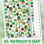 Kids will have a blast with this fun free printable St. Patrick's Day I Spy Activity. It's the perfect game for in the car, at a party or at school or home!