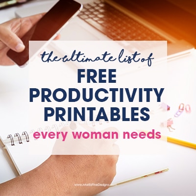 Ultimate List of Free Productivity Printables