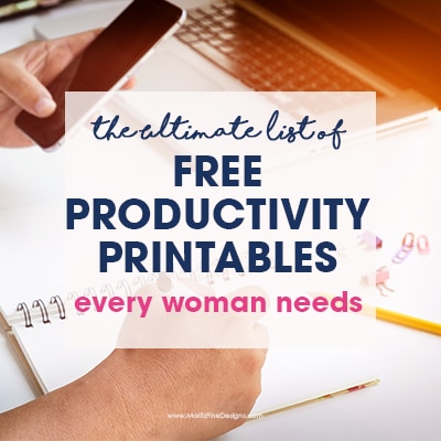 You CAN have the productive life you’ve been wanting. This Ultimate List of Free Productivity Printables has everything you need to be more productive.