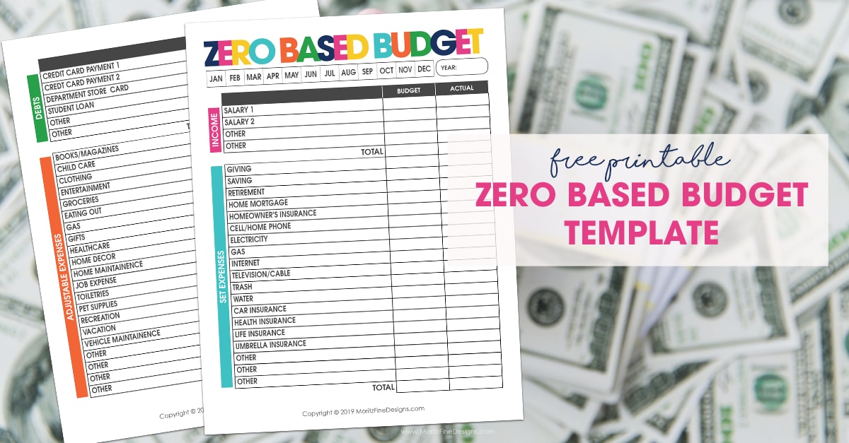 Zero Balance Budget Template