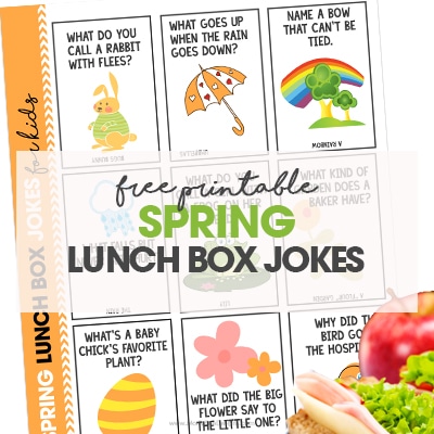 Spring Lunchbox Jokes Free Printable