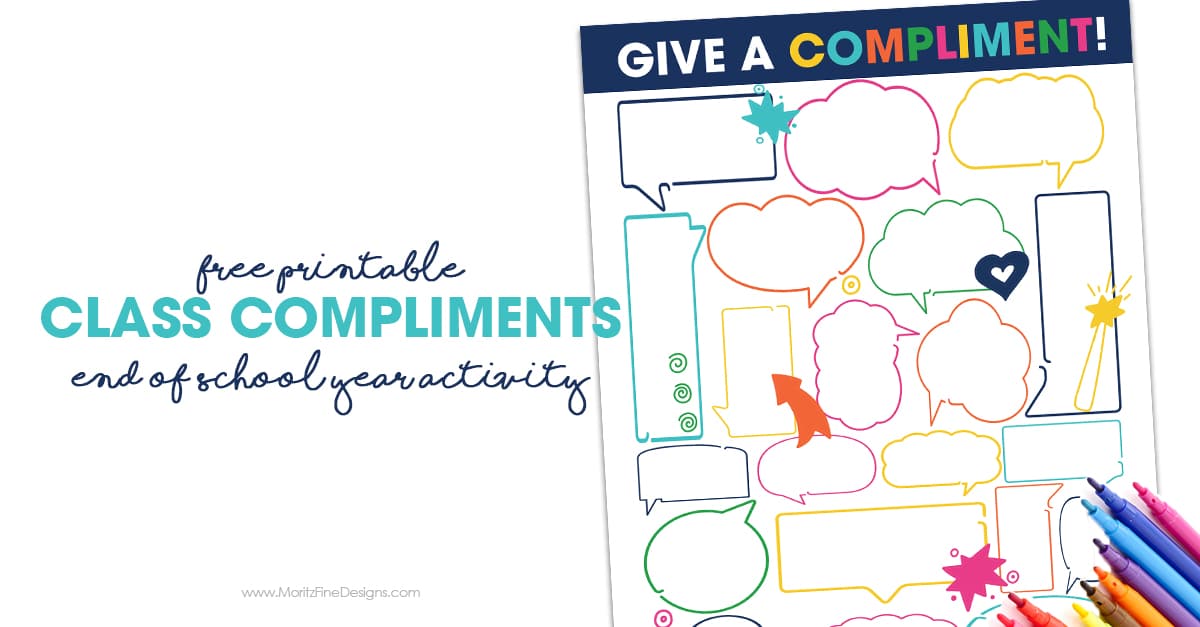 Class Compliments-End of School Year Activity | Free Printable Download class-compliments-end-of-school-year-activity-free-printable-download