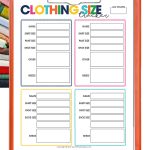 Can't keep track of what size clothing each of your family members wear? Use the Family Clothing Size Tracker to easily track who wears what size!