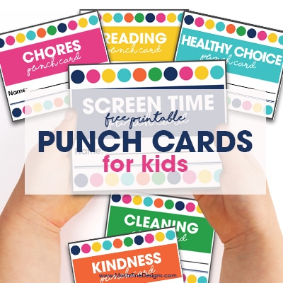 Printable Punch Cards for Kids