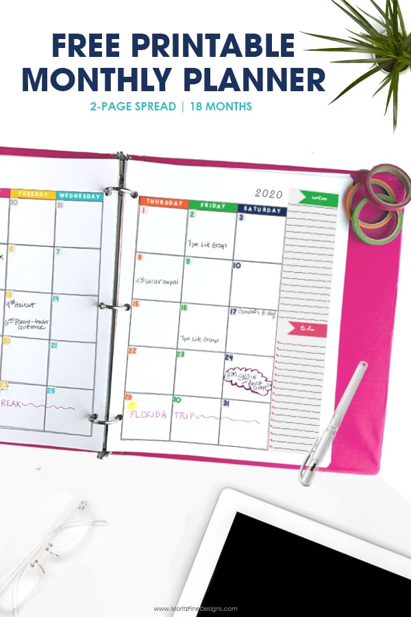 Printable Planner Pages To Print And Use In A 3 Ring Binder