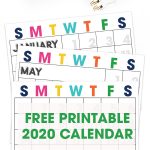 This free 2020 printable calendar is exactly what you need to get organized. It's easy to download, print and begin using instantly.