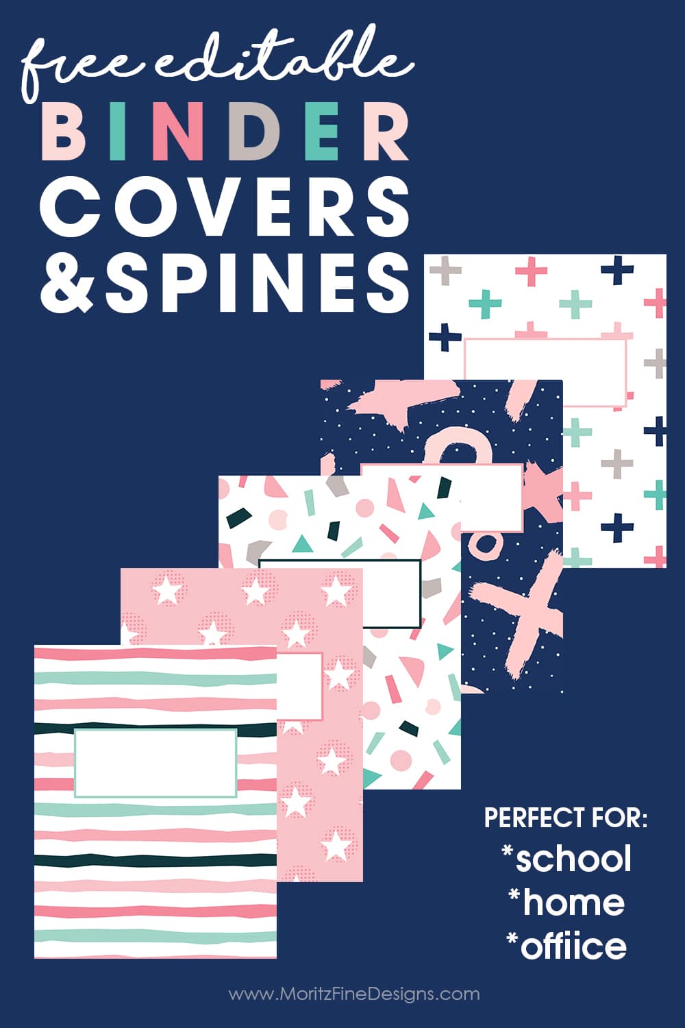 Editable Binder Covers Spines Free Printable Download