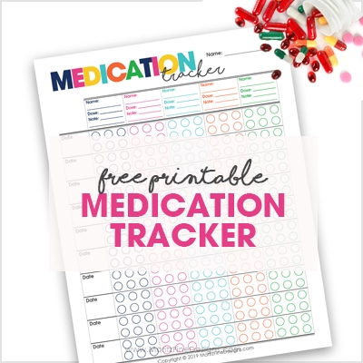 The free printable Medication Tracker is perfect for regular or one time prescriptions.It can be used for all ages-babies, kids, adults and senior citizens.