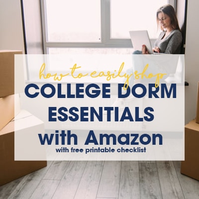 Make the transition to college easy! Save time and money when you shop college dorm room essentials from Amazon and ship them straight to the dorm!