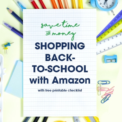 Save Time & Money by Shopping Amazon for Back to School