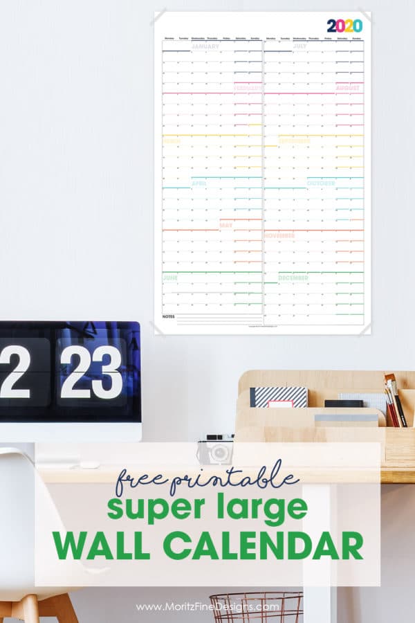 Printable Large Wall Calendar | Free Printable Download