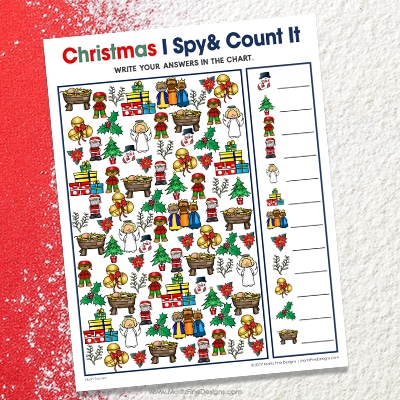 Christmas I Spy & Count It