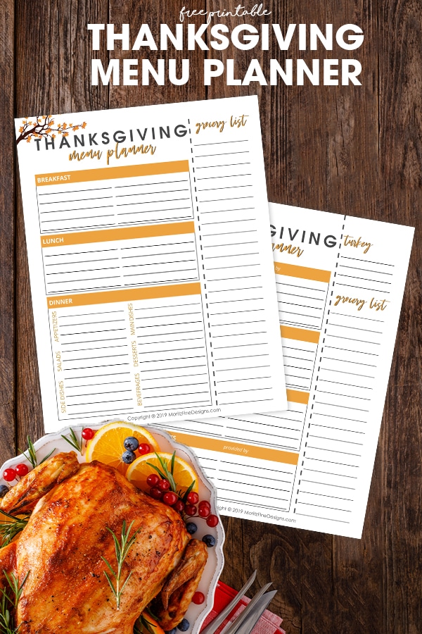 Use this free printable Thanksgiving Menu Planner to make sure no detail goes left unturned when planning your Thanksgiving dinner and shopping list.