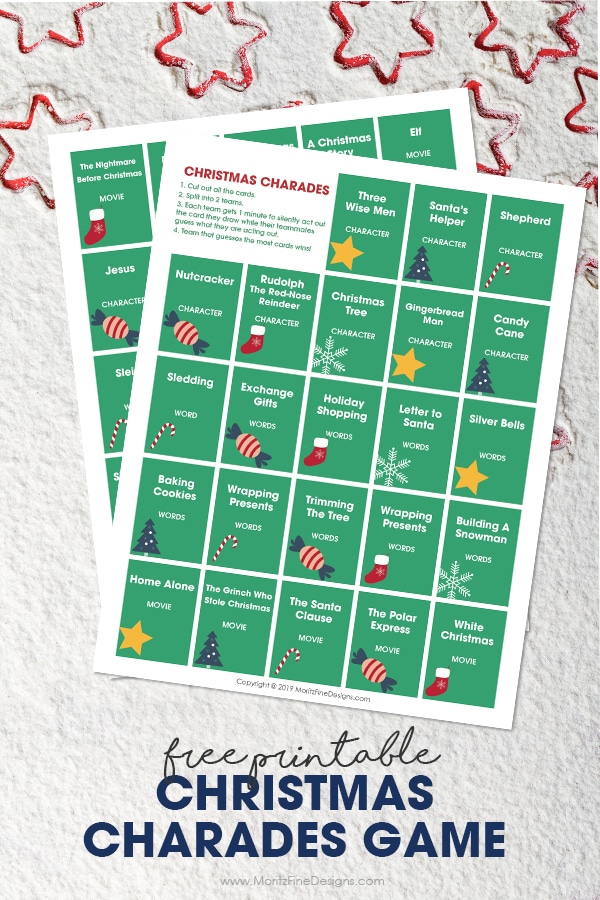Gather friends and family at your Christmas gathering and get everyone involoved in a fun game of Christmas Charades! It's the perfect game for all ages.