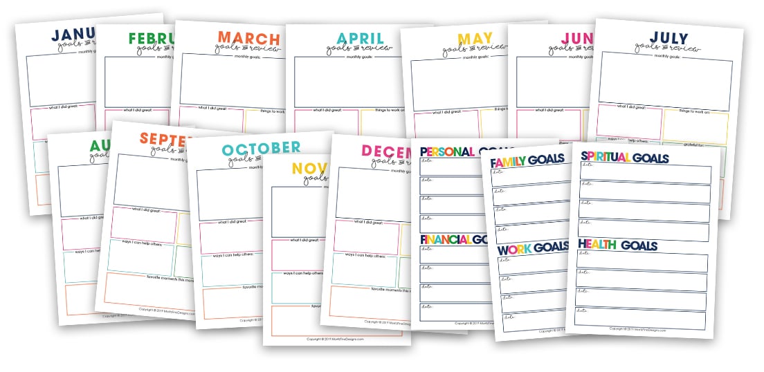 Make your goals attainable! Use the free printable Goal Planner to create and review your goals each month of the year. Easy to download and print.