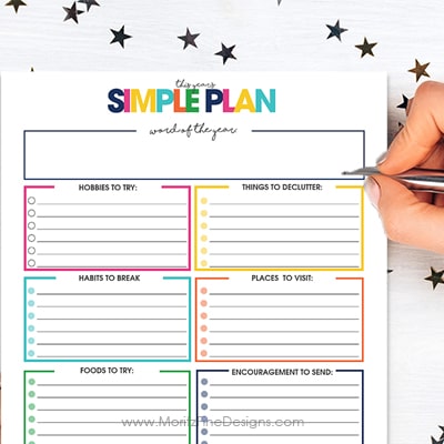 Yearly Simple Planner Printable