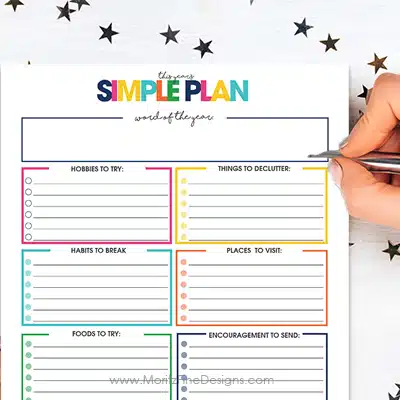 Yearly Simple Planner Printable