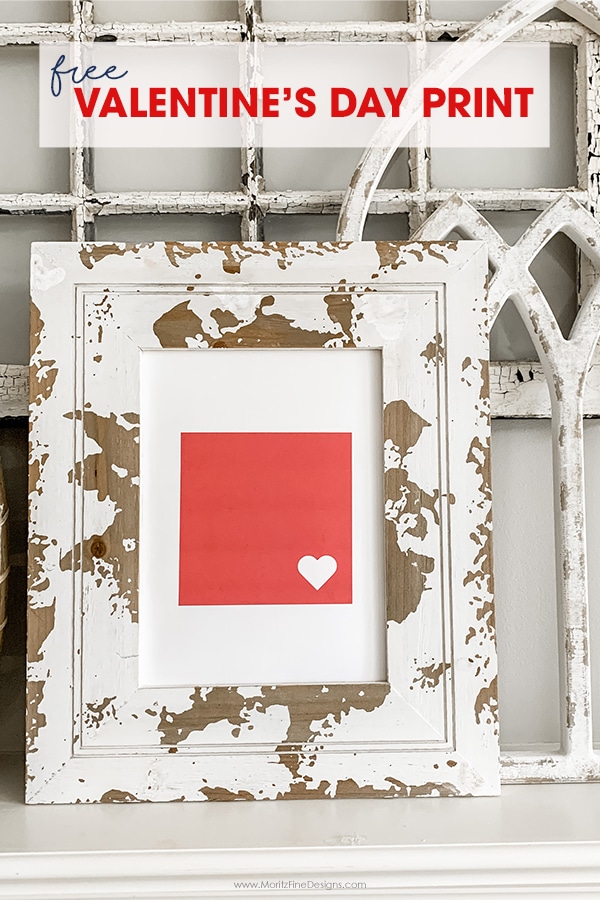 Decorate your home with this free Valentine's Day Home Decor printable. Easy to download, print and frame in just minutes.