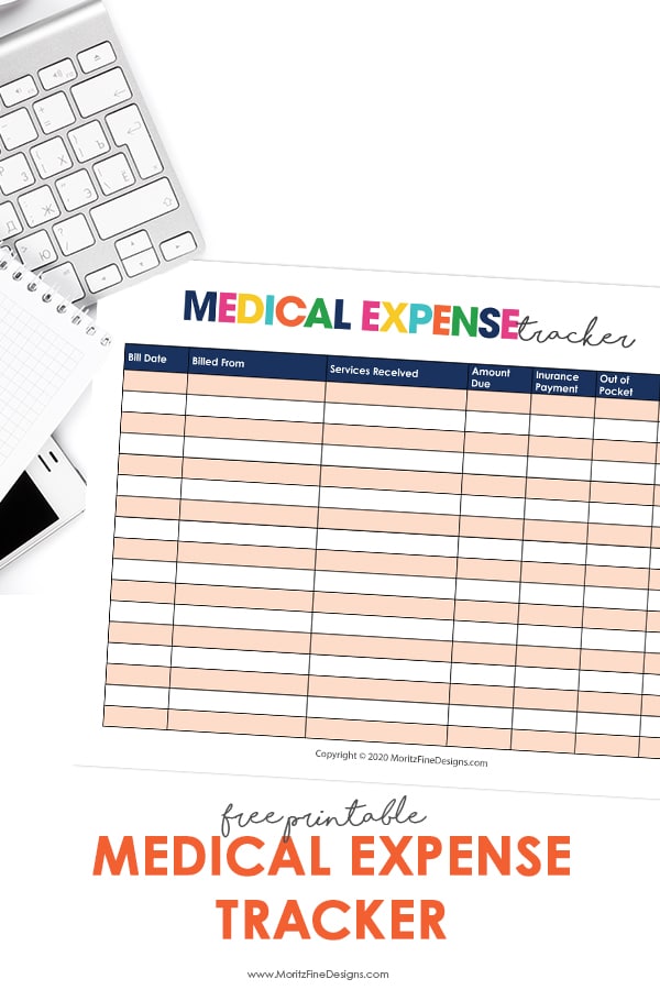 Medical Expense Tracker Free Printable Download