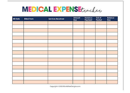 medical-expense-template-megiaaume