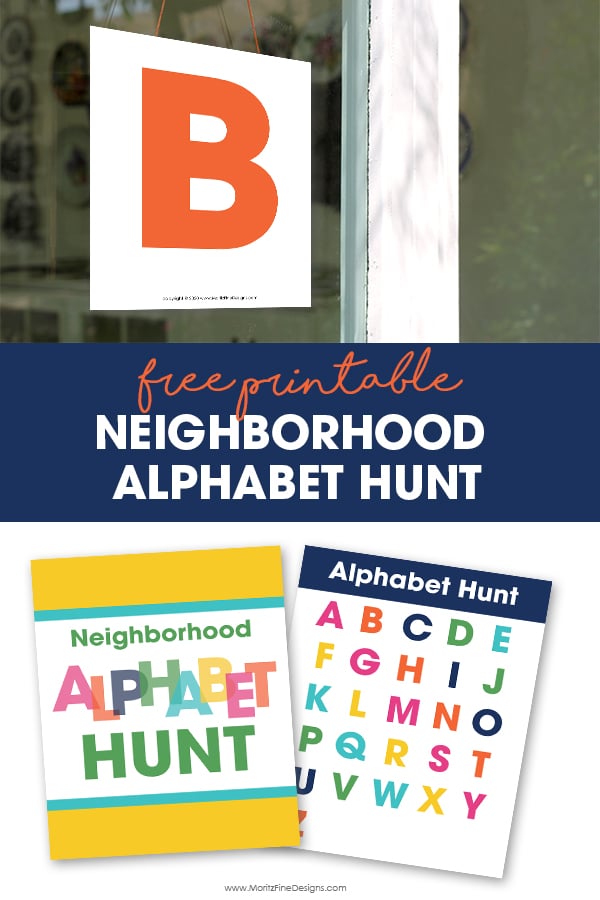 It's easy to get the whole neighborhood to join in the Neighborhood Alphabet Hunt! Kids will love getting outside to search for all the letters!