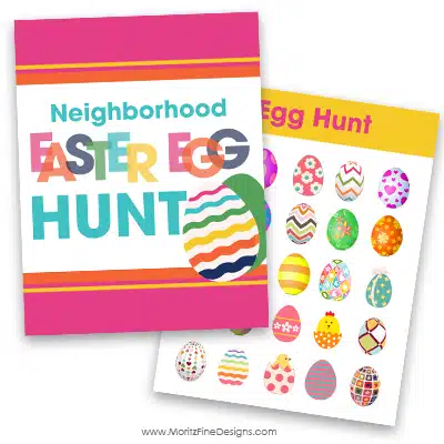 It's easy to get the whole neighborhood to join in the Neighborhood Easter Egg Hunt! Kids will love getting outside to search for all the colorful eggs!