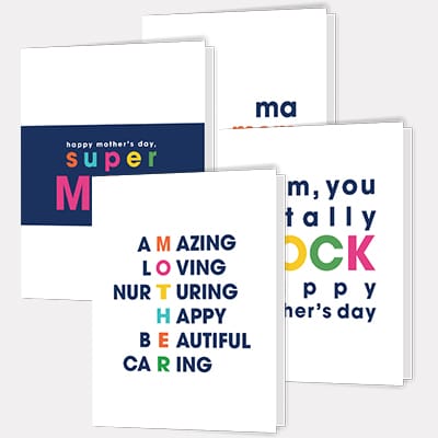 Set of 4 Printable Mother’s Day Cards