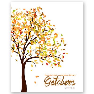 October Home Decor Printable