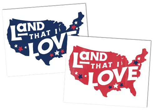 The Land That I Love 4th of July Printable is a simple and beautiful patriotic addition to your seasonal holiday home decor.