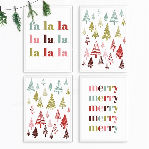 Christmas Prints Home Decor