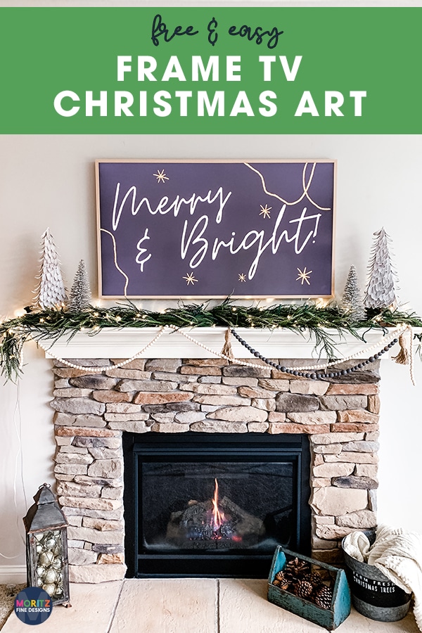 Frame Tv Holiday Art |Winter Frame Tv |Instant Download Samsung Frame Tv Art Christmas Santa And Reindeers Santa's Sleigh Frame Tv Art