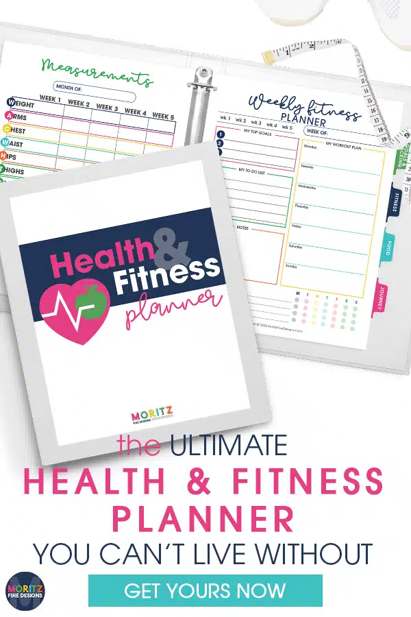 Our Health & Fitness Planner will help you push past the obstacles that have kept you from achieving the healthy lifestyle you want.
