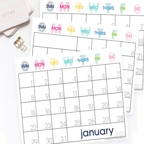 2023 Printable Calendar