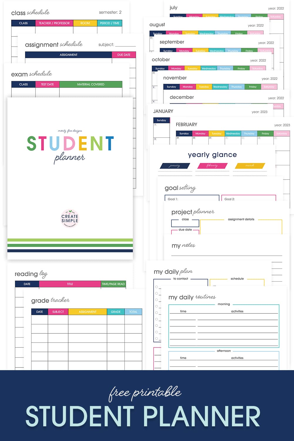 Printable Planner Inserts - Vic's Journal