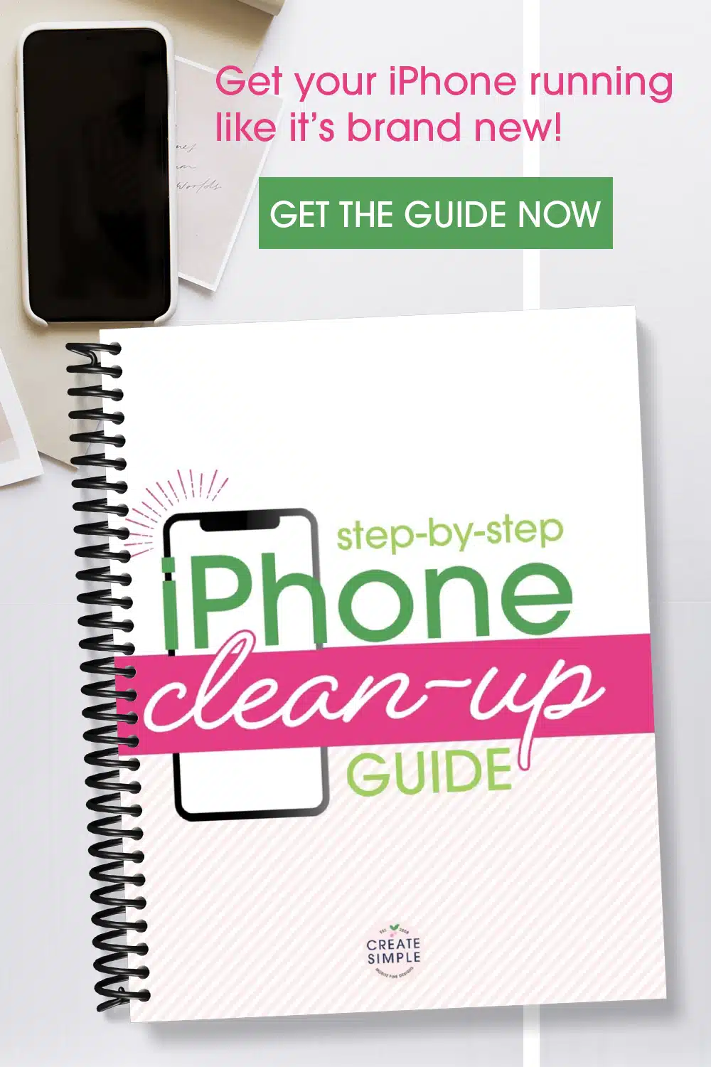 This iPhone Clean-Up Guide will get your iPhone running like it's brand new again, with directions so easy, your grandma could do it!
