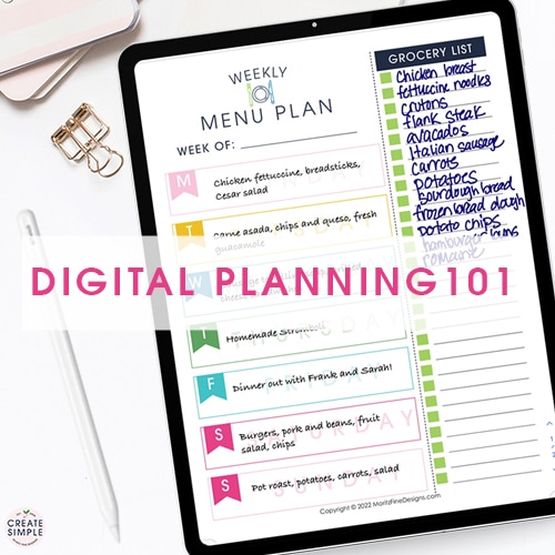 Ready to use your iPad or Android tablet to start digital planning? We teach beginners how to get started today in just a few simple steps!