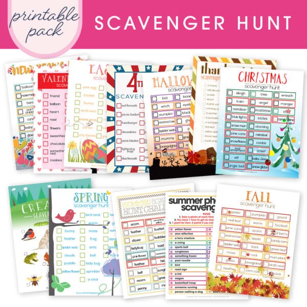 Scavenger Hunt Printable Pack