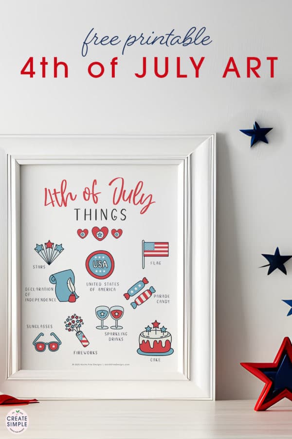 Free Printable 4th of July Art