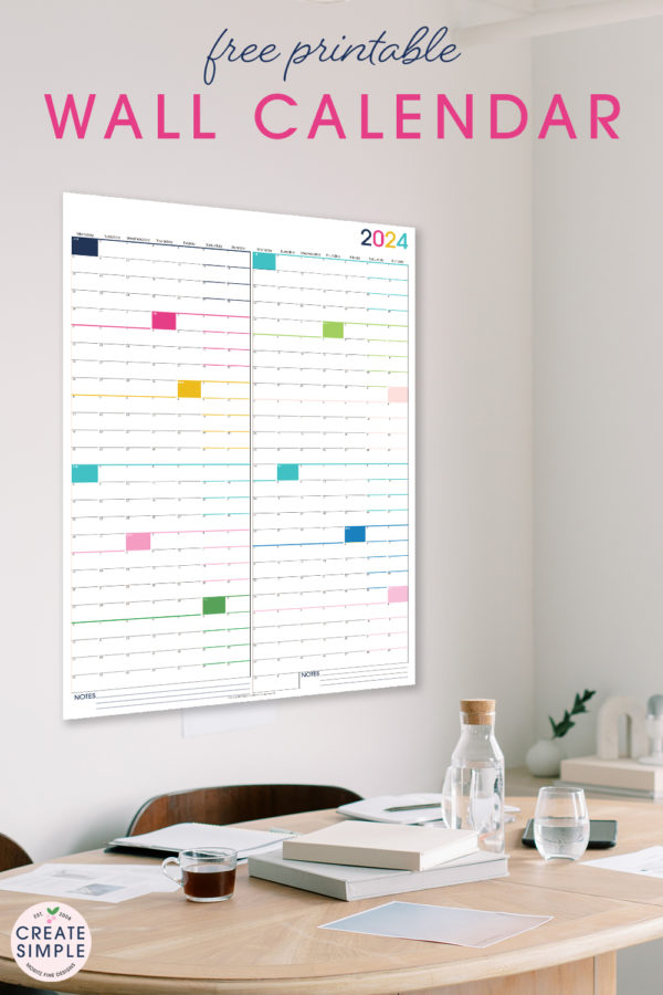 Discover the Convenience of Printable Large Wall Calendars | Instant ...